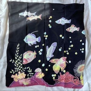 Amazing Dyed Ocean Scarf / Shawl